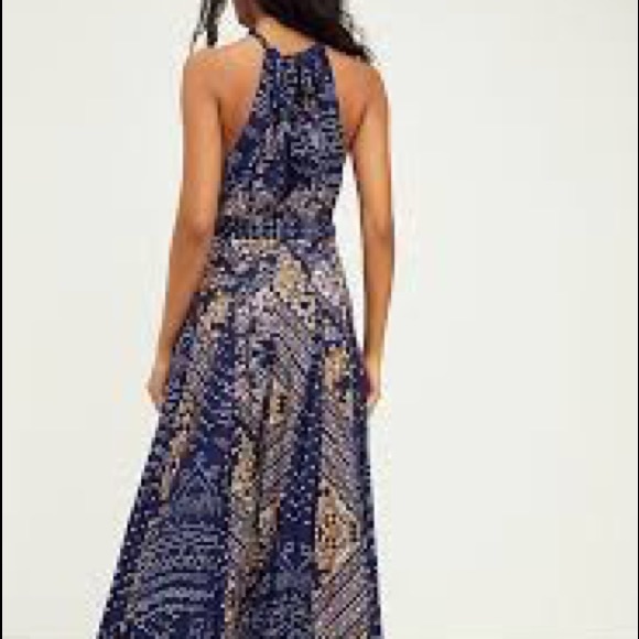 Free People Shangri-la Halter Neck Jumpsuit - Picture 5 of 7